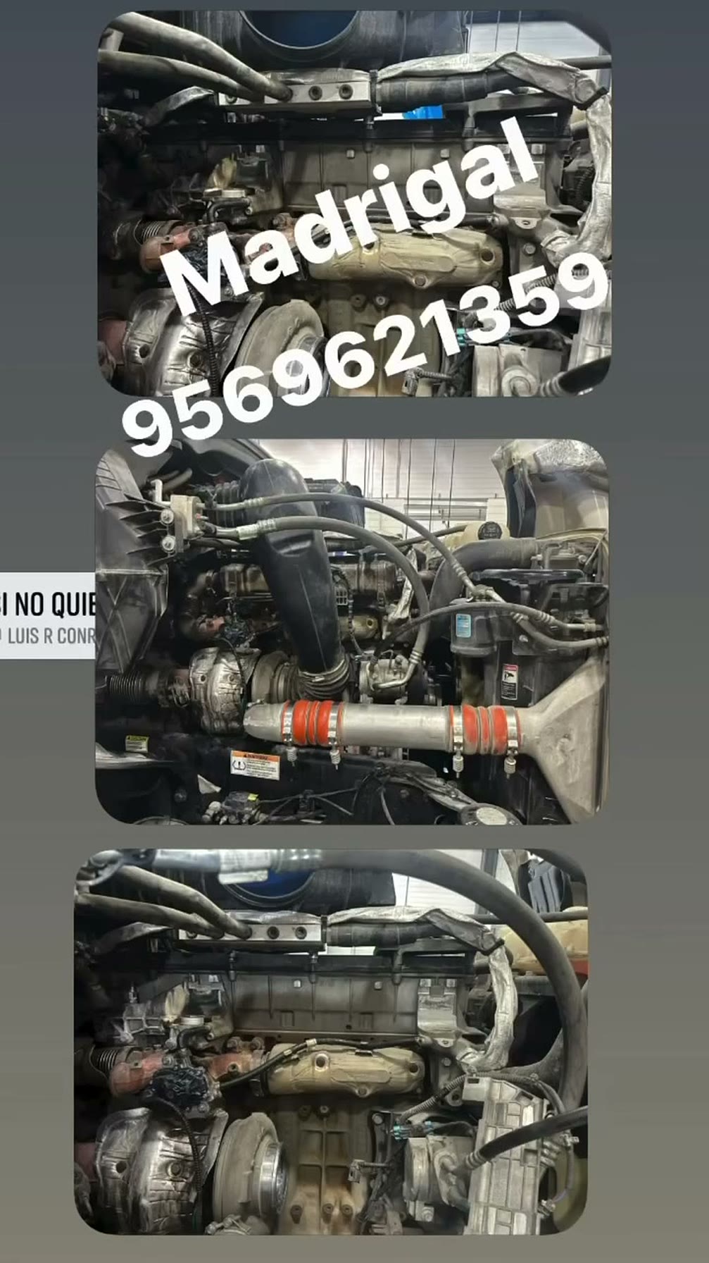 Diesel engine components and starter