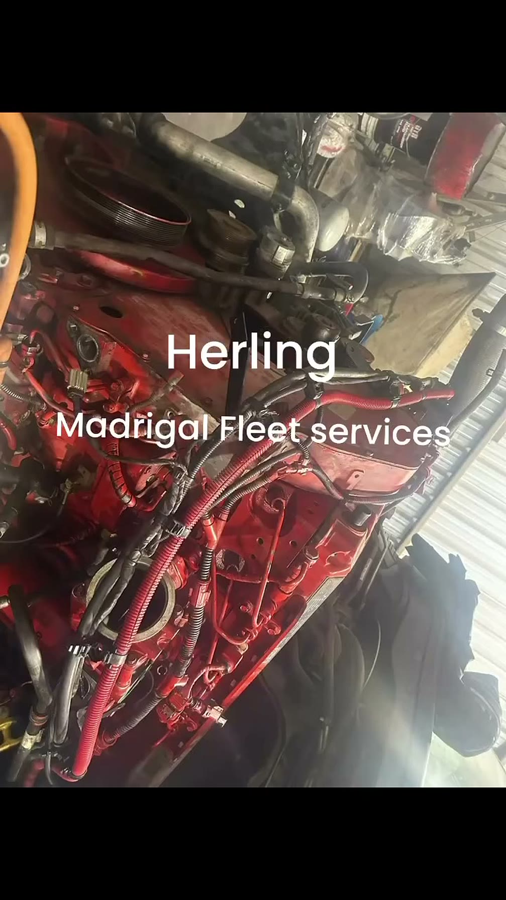 Diesel engine internals during a rebuild