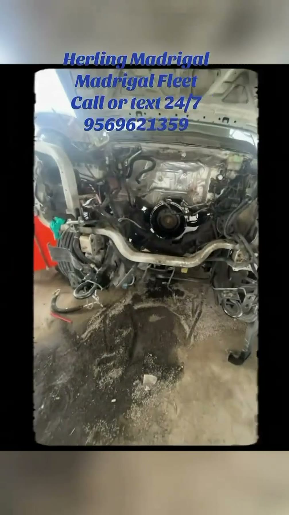 Roadside diesel engine repair
